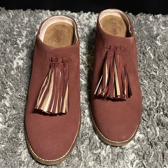 NIB TOMS Leila Tassel Mules - Picture 2 of 8